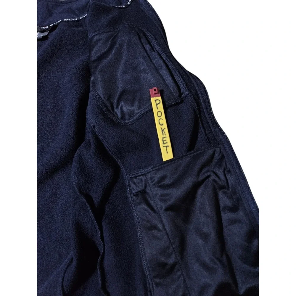 Spyder Mens Large Sweater Bandit Activewear Long Sleeve Full Zip Blue